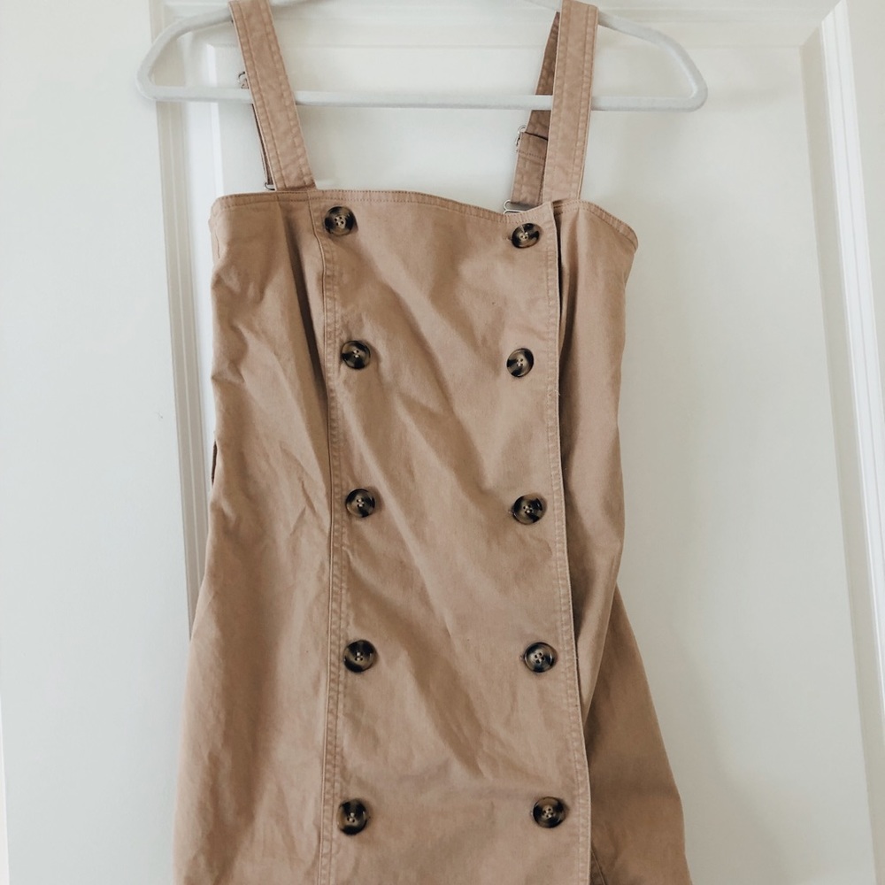 Tan Button Down Dress